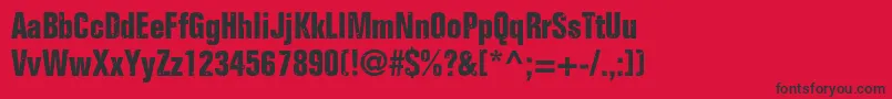 Onkelz2014 Font – Black Fonts on Red Background
