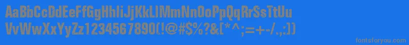 Onkelz2014 Font – Gray Fonts on Blue Background