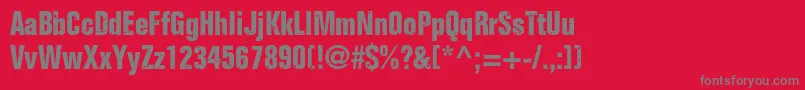 Onkelz2014 Font – Gray Fonts on Red Background
