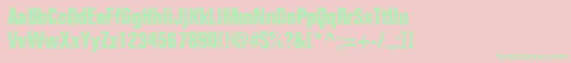 Onkelz2014 Font – Green Fonts on Pink Background
