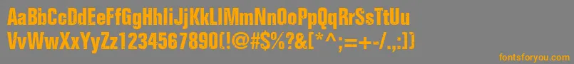 Onkelz2014 Font – Orange Fonts on Gray Background
