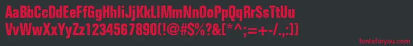 Onkelz2014 Font – Red Fonts on Black Background