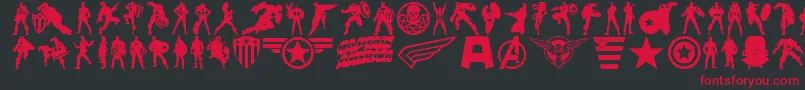 Supersoldier Font – Red Fonts on Black Background