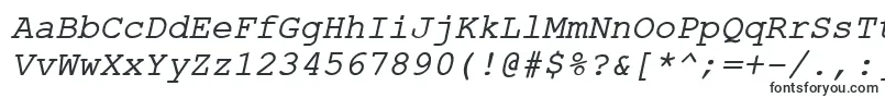 Шрифт ErKurierKoi8RItalic – буквенные шрифты