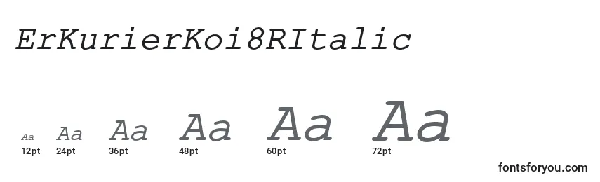 ErKurierKoi8RItalic Font Sizes