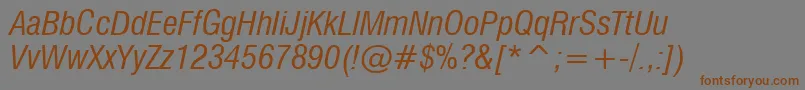 MilfcdI Font – Brown Fonts on Gray Background