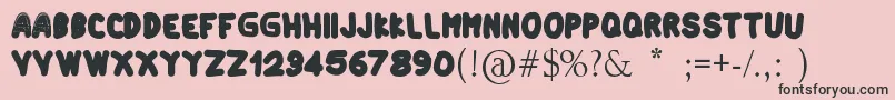 Artindo Font – Black Fonts on Pink Background