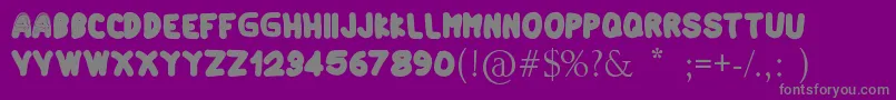 Artindo Font – Gray Fonts on Purple Background