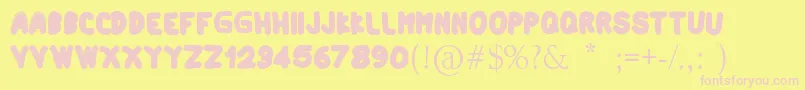 fuente Artindo – Fuentes Rosadas Sobre Fondo Amarillo