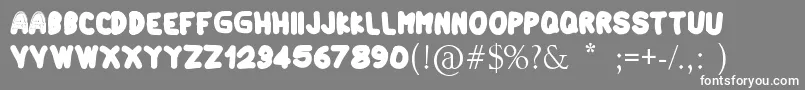 Artindo Font – White Fonts on Gray Background
