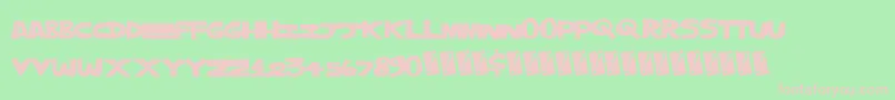 Trippledots Font – Pink Fonts on Green Background