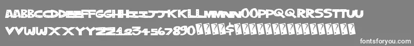 Trippledots Font – White Fonts on Gray Background