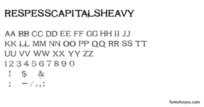 RespessCapitalsHeavy Font – alphabet, numbers, special characters