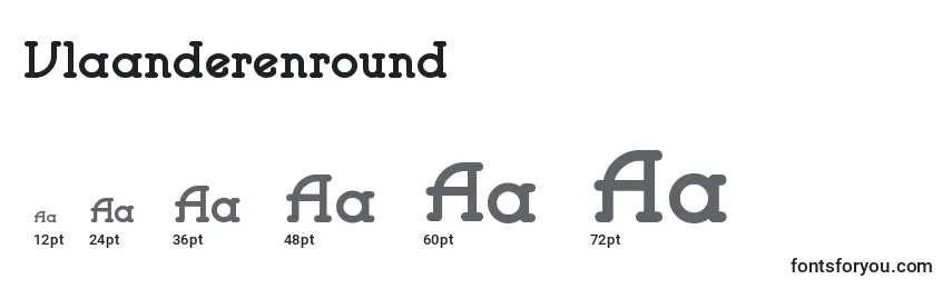 Размеры шрифта Vlaanderenround