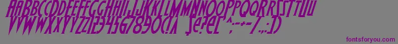 Wolf4i Font – Purple Fonts on Gray Background