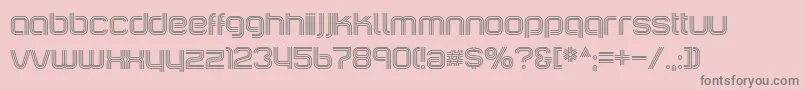 IncopinsClusters Font – Gray Fonts on Pink Background