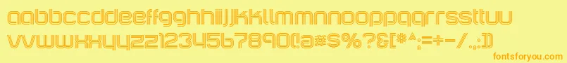 IncopinsClusters Font – Orange Fonts on Yellow Background