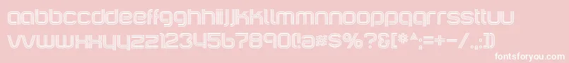 IncopinsClusters Font – White Fonts on Pink Background