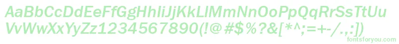 FranklingothmediumcttItalic Font – Green Fonts