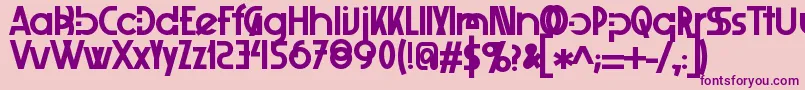 Xelitabold Font – Purple Fonts on Pink Background