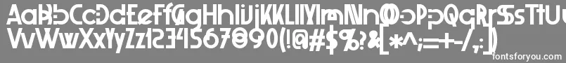 フォントXelitabold – 灰色の背景に白い文字