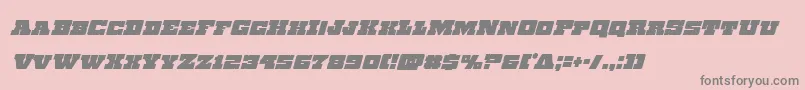 Chicagoexpresscondital Font – Gray Fonts on Pink Background