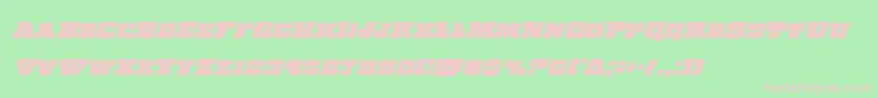 Шрифт Chicagoexpresscondital – розовые шрифты на зелёном фоне