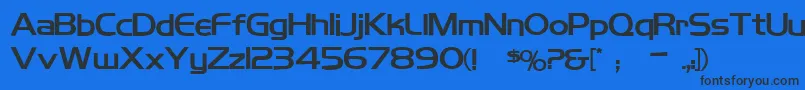 Koshgarianbold-fontti – mustat fontit sinisellä taustalla
