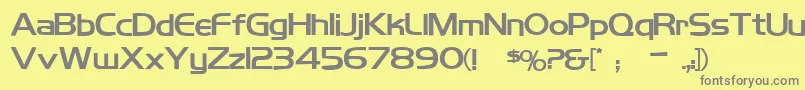 Koshgarianbold Font – Gray Fonts on Yellow Background