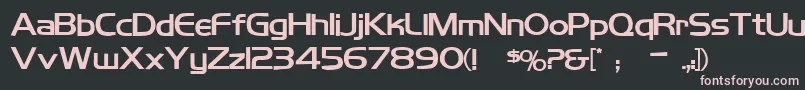 Koshgarianbold Font – Pink Fonts on Black Background