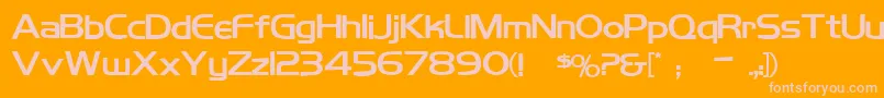 Koshgarianbold Font – Pink Fonts on Orange Background