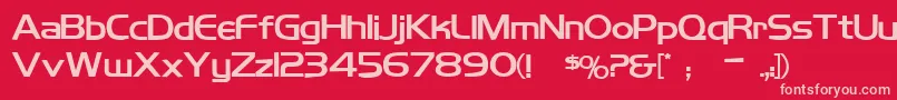 Koshgarianbold Font – Pink Fonts on Red Background