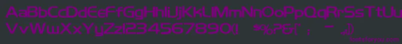 Koshgarianbold Font – Purple Fonts on Black Background