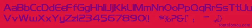 Koshgarianbold Font – Purple Fonts on Red Background