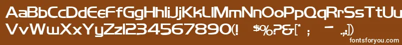 Koshgarianbold Font – White Fonts on Brown Background