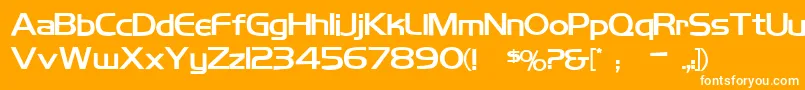 Koshgarianbold Font – White Fonts on Orange Background