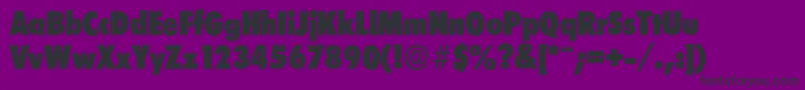Police LimerickcdserialHeavyRegular – polices noires sur fond violet