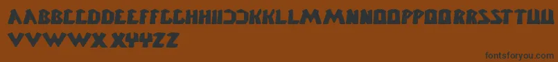ChunkyBar Font – Black Fonts on Brown Background
