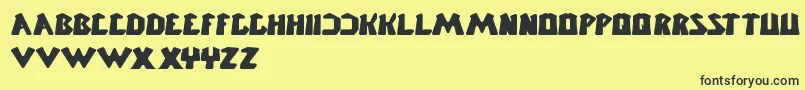 ChunkyBar Font – Black Fonts on Yellow Background