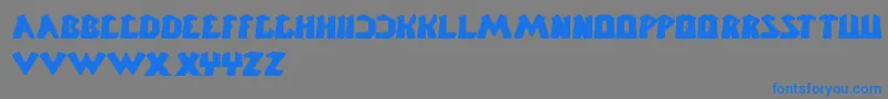 ChunkyBar Font – Blue Fonts on Gray Background