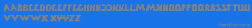 ChunkyBar Font – Gray Fonts on Blue Background