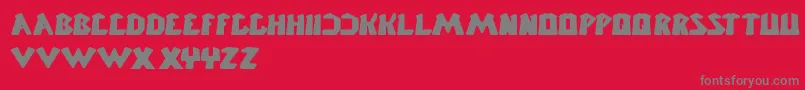 ChunkyBar Font – Gray Fonts on Red Background