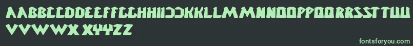 ChunkyBar Font – Green Fonts on Black Background