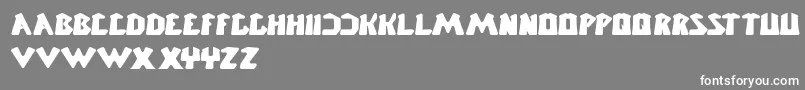 ChunkyBar Font – White Fonts on Gray Background
