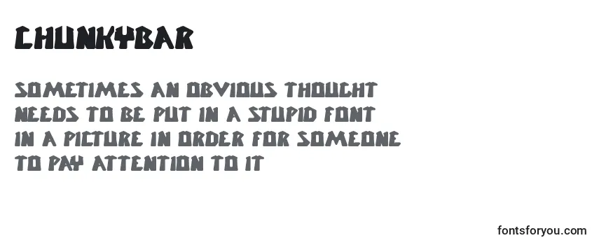 Review of the ChunkyBar Font