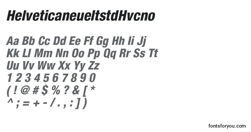 HelveticaneueltstdHvcno Font – alphabet, numbers, special characters