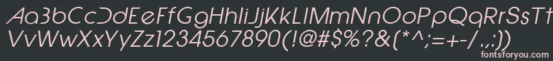 EpicfusionItalic Font – Pink Fonts on Black Background