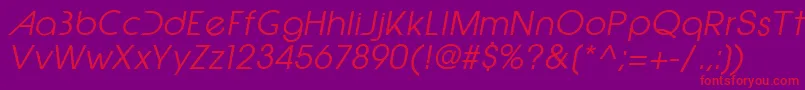 fuente EpicfusionItalic – Fuentes Rojas Sobre Fondo Morado