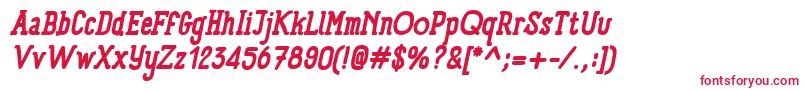 Police PanforteSerifBoldItalic – polices rouges sur fond blanc