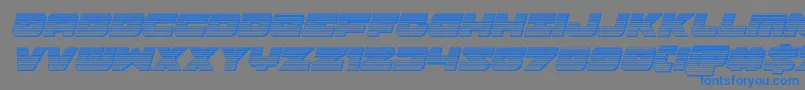 Banjinchromeitalフォントについての詳細 フォントBanjinchromeital – 灰色の背景に青い文字